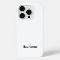 Moderne Zwarte Witte Monogram Naam