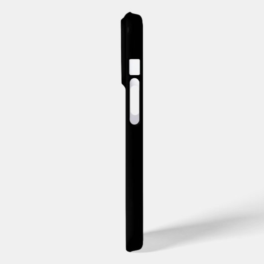 Moderne Zwarte Witte Monogram Naam Case-Mate iPhone Case (Achterkant / Links)