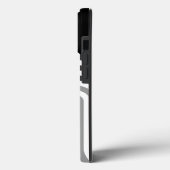 Moderne zwarte witte monotoon Initiaal patroon Case-Mate iPhone Case (Achterkant / Links)