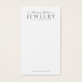 Moderne, zwarte, witte, oorklare schermkaarten visitekaartje (Voorkant)