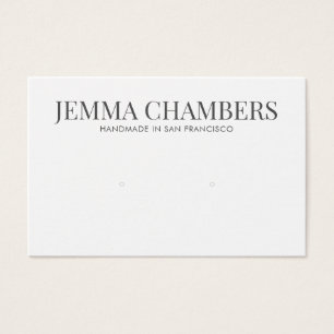 Moderne zwarte witte oorringen — Kaarten voor juwe Visitekaartje