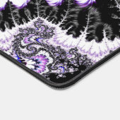 Moderne zwarte witte Paarse gradiënt Fractal Bureaumat (Hoek)