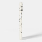 Moderne Zwarte Witte Paddenstoelen met aangepaste Case-Mate iPhone Case (Achterkant / Rechts)