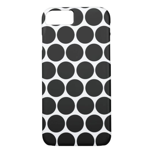 MODERNE ZWARTE WITTE POLKA STIPPEN Case-Mate iPhone CASE (Achterkant)