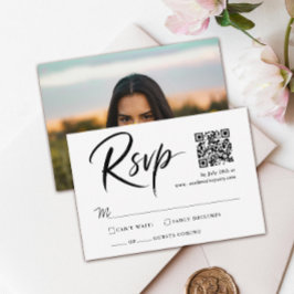 Moderne Zwarte Witte QR Code Antwoord Quince Scrip