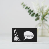 Moderne, zwarte & witte Reinigingsvacuüm voor Retr Visitekaartje (Staand voorkant)