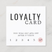 Moderne zwarte witte Roos rond elegant Klantenkaartje (Voorkant)