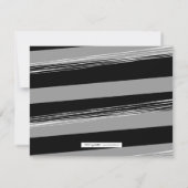 Moderne zwarte & witte sla onze Datum fotokaart op Save The Date