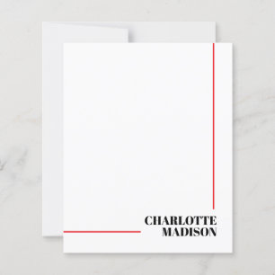 Moderne Zwarte Witte Trendy Minimalistische Papier