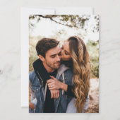 Moderne zwarte witte typografie 21 fotoverjaardag kaart (Achterkant)