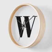 Moderne zwarte zwarte, aangepaste monogram initiaa (Hoek)