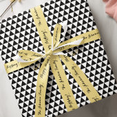 Moderne zwarte zwarte gouden tekst - goudcadeau cadeaupapier