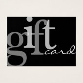 Moderne zwarte zwarte witte Kaart met zwarte Typog (Voorkant)