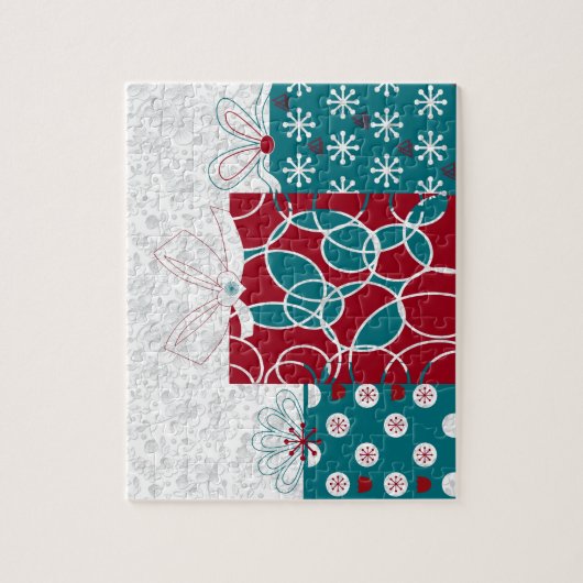 Moderne Zweedse feestdag - Uitgebreide cadeaus Legpuzzel (Verticaal)