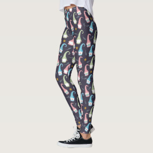 Moderne Zweedse Gnomes Patroon Leggings