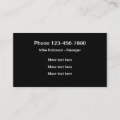 Moderne zwembadservice visitekaartje (Achterkant)