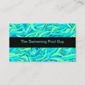 Moderne zwembadservice visitekaartje (Voorkant)