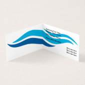 Moderne zwembadservice visitekaartje (Binnen)