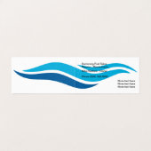 Moderne zwembadservice visitekaartje (Binnenkant ongevouwen)