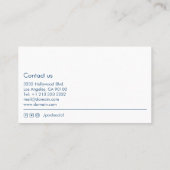 Moderne zwembpooldiensten visitekaartje (Achterkant)