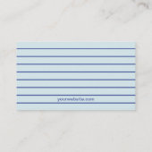 Moderne zweminstructeur VrijwardVisitekaartje Visitekaartje (Achterkant)