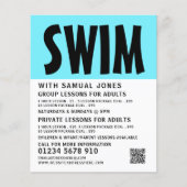 Moderne, zwemles Adverteren brochure (Voorkant)