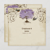 Moderne zwendelboom van de zomer van de Lente Kaart (Voorkant / Achterkant)