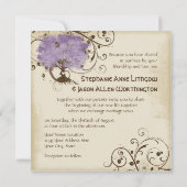 Moderne zwendelboom van de zomer van de Lente Kaart (Achterkant)