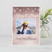 ModernEen eenvoudig Roos met een minimum aan goude Aankondiging (Staand voorkant)