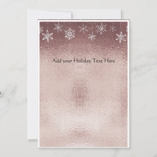 ModernEen eenvoudig Roos met een minimum aan goude Aankondiging (Achterkant)