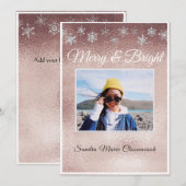 ModernEen eenvoudig Roos met een minimum aan goude Aankondiging (Voorkant / Achterkant)