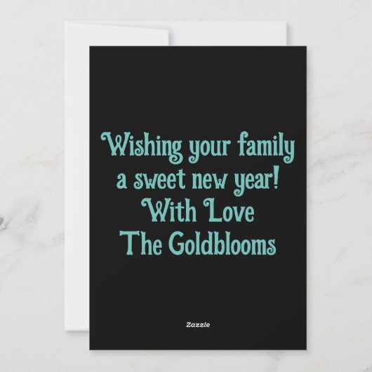 ModerneKleurrijke Chag Sameach JoodsFestivalGroet Feestdagenkaart (Achterkant)