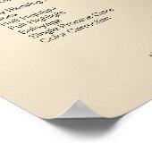 Moderner Glamor Gold Glitzer sinkt Poster (Hoek)