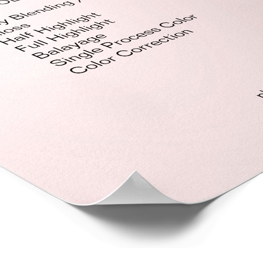 Moderner Glamor Rosa Glitzer sinkt Poster (Hoek)