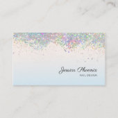 Moderner Glamour Glitzer sinkt Visitenkarte Visitekaartje (Voorkant)
