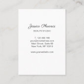 Moderner Glamour Gold Schwarz Glitter Visitekaartje (Achterkant)