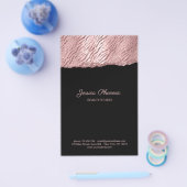 Moderner Glamour Rosegold Patroon Glitter Flyer (Enkel)