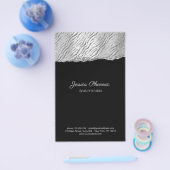 Moderner Glamour Zilveren Patroon Glitter Flyer (Enkel)