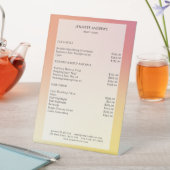 Moderner Salon Price Sockelschild Reclamebord Met Voetstuk (Insitu)