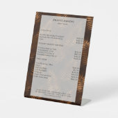 Moderner Salon Price Sockelschild Reclamebord Met Voetstuk (Voorkant)