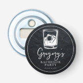 Moderner stijl vrijgezellenfeest button flesopener (Voorkant)