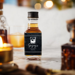 Moderner stijl vrijgezellenfeest likeurfles etiket