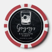 Moderner stijl vrijgezellenfeest poker chips (Voorkant)