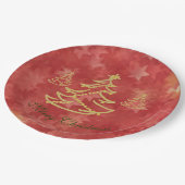 Moderner Tannenbaum Papieren Bordje (Gekanteld)
