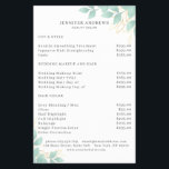 Moderner, Wei-Grün Leafy Flyer<br><div class="desc">Moderner,  grüner Schicht in Weiß,  Grün. Bearbeiten Sie Ihr Produkt in wenigen Minuten durch Hinzufügen Ihrer Daten. Sie können den Schriftart/die Farbe/Position durch "weitere Personalisierung" ändern.</div>