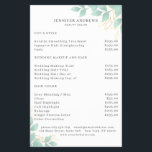 Moderner, Wei-Grün Leafy Flyer<br><div class="desc">Moderner,  grüner Schicht in Weiß,  Grün. Bearbeiten Sie Ihr Produkt in wenigen Minuten durch Hinzufügen Ihrer Daten. Sie können den Schriftart/die Farbe/Position durch "weitere Personalisierung" ändern.</div>