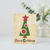 moderner Weihnachtsbaum Briefkaart (Staand voorkant)