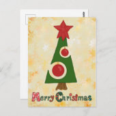 moderner Weihnachtsbaum Briefkaart (Voorkant / Achterkant)