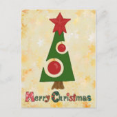 moderner Weihnachtsbaum Briefkaart (Voorkant)