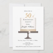 Modernes, elegante Einladung zum Geburtstag Kaart (Voorkant)